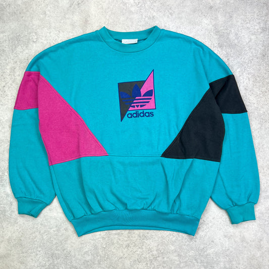 Adidas Rare 90s Colour Block Sweatshirt (M)